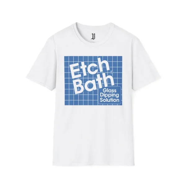 Etch Bath Tee- White, front