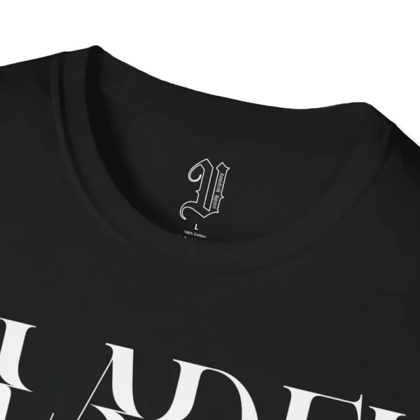 Illadel Logo Tee- Black, neck