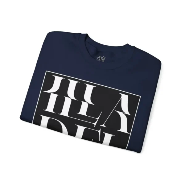 Illadel Hand-Mixed Crewneck Sweatshirt - Navy Blue