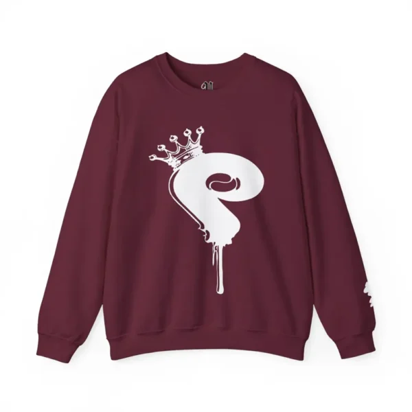 Illadel Phillies Logo Crewneck Sweatshirt - Maroon