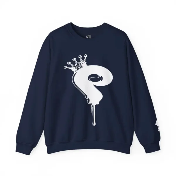 Illadel Phillies Logo Crewneck Sweatshirt - Navy Blue