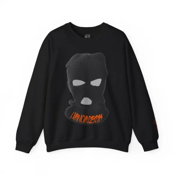 Ski Mask Crewneck Sweatshirt - Black