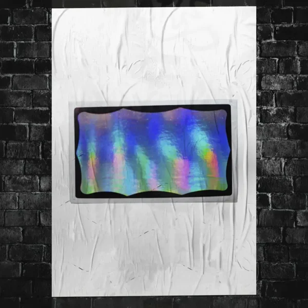 Black Border Holographic Eggshell Blanks