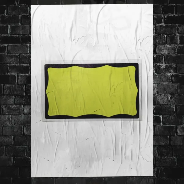 Black Border Volt Yellow Eggshell Blanks